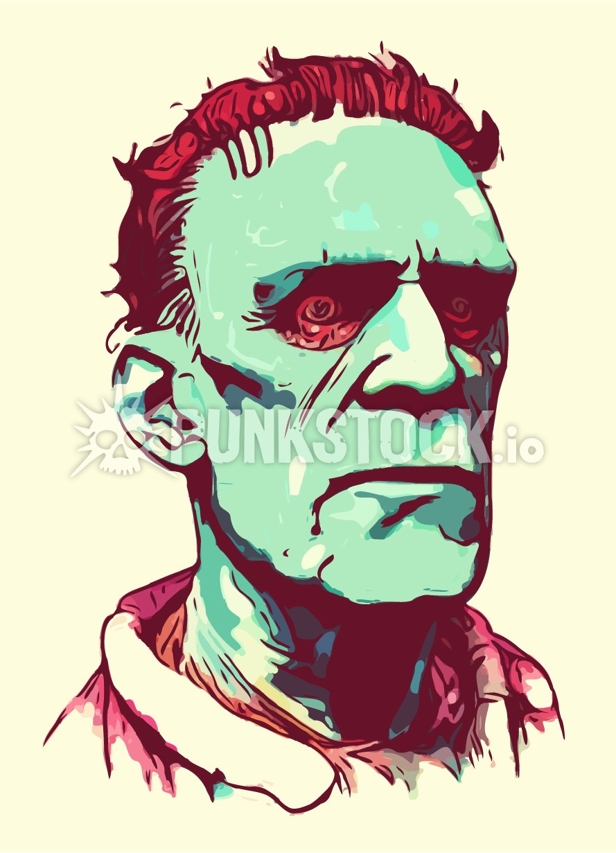 Monster frankenstein frankensteins vector graphic