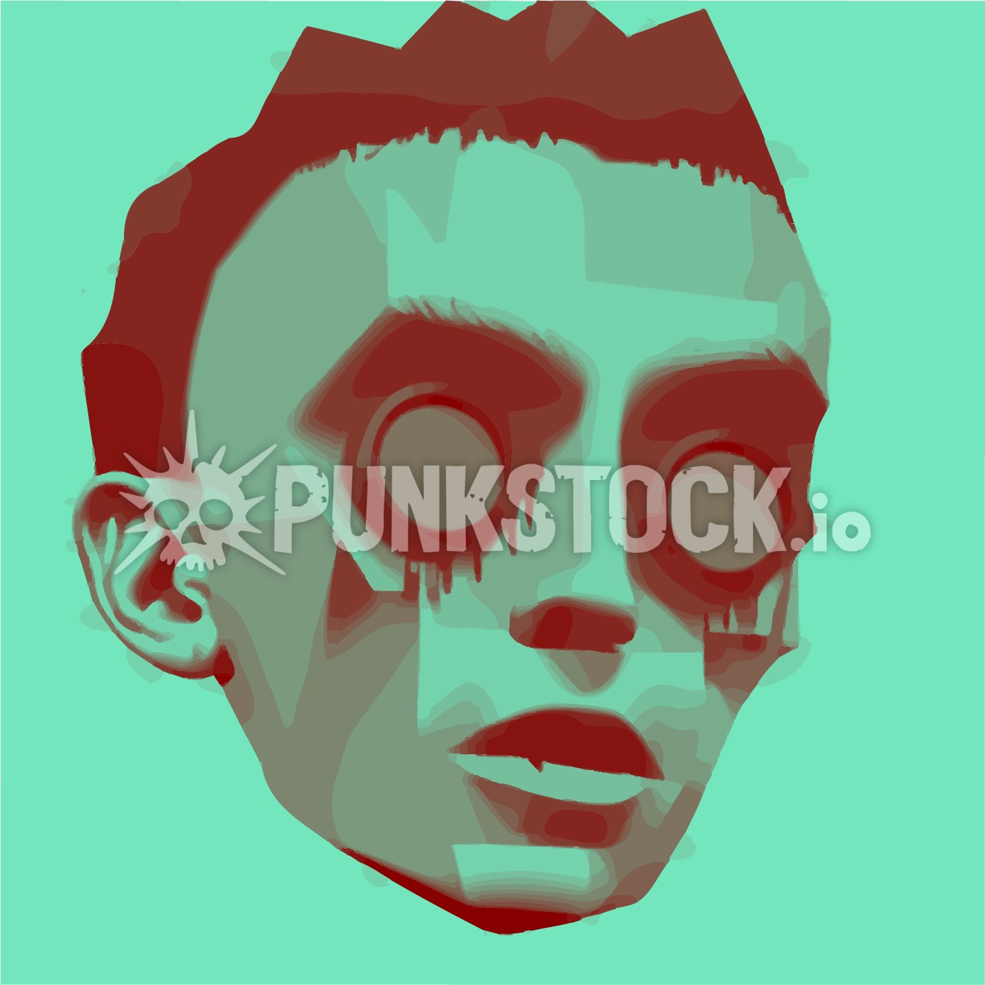 Future futuristic retro vector graphic