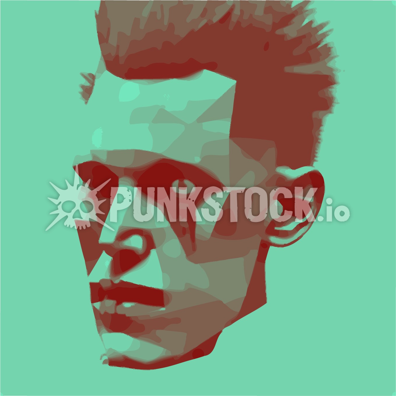 Future futuristic retro vector graphic