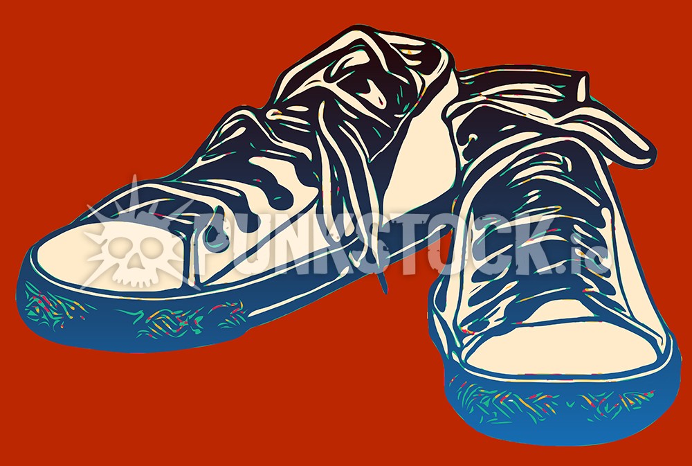 Sneakers shoes vector graphic