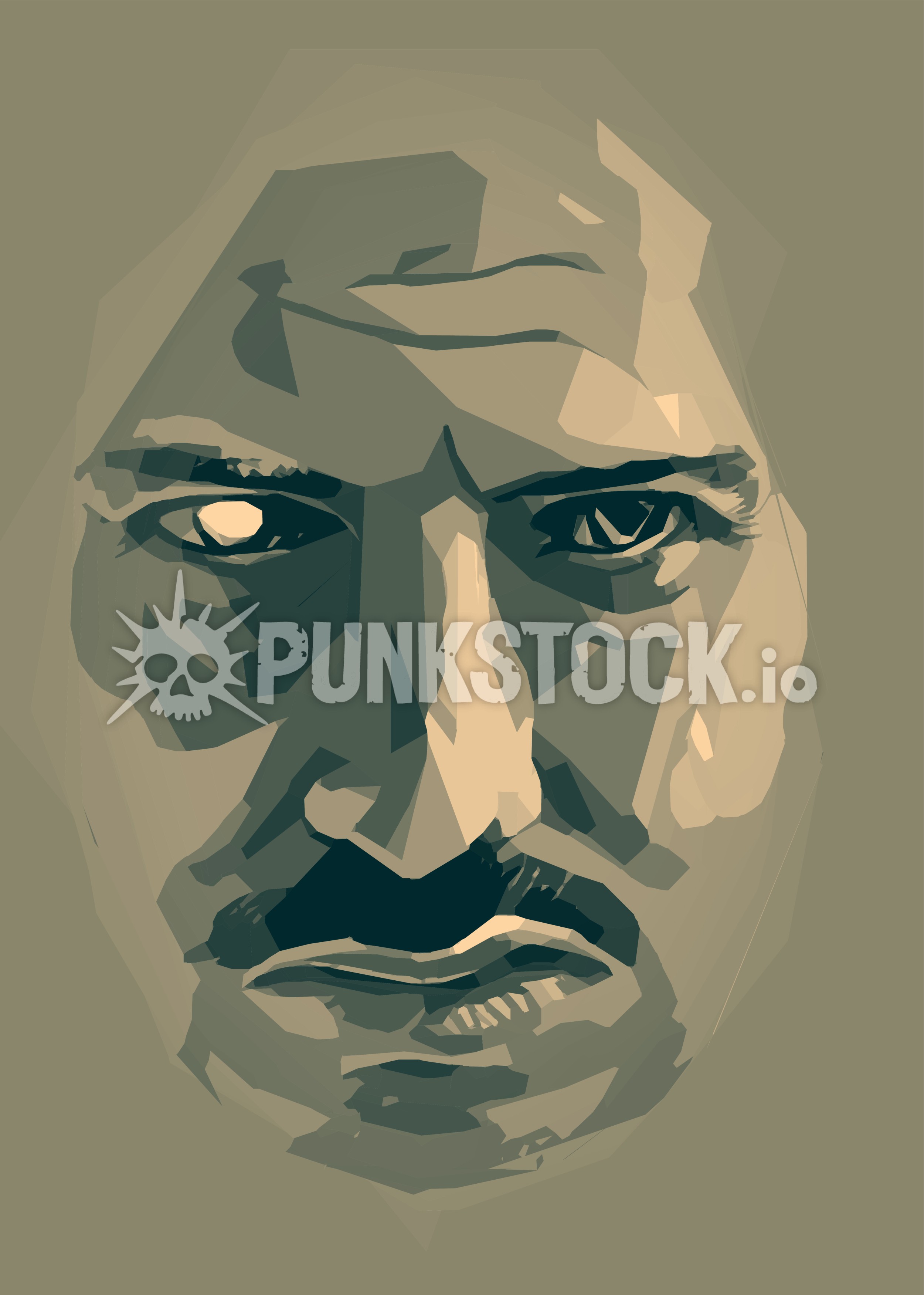Man guy face vector graphic