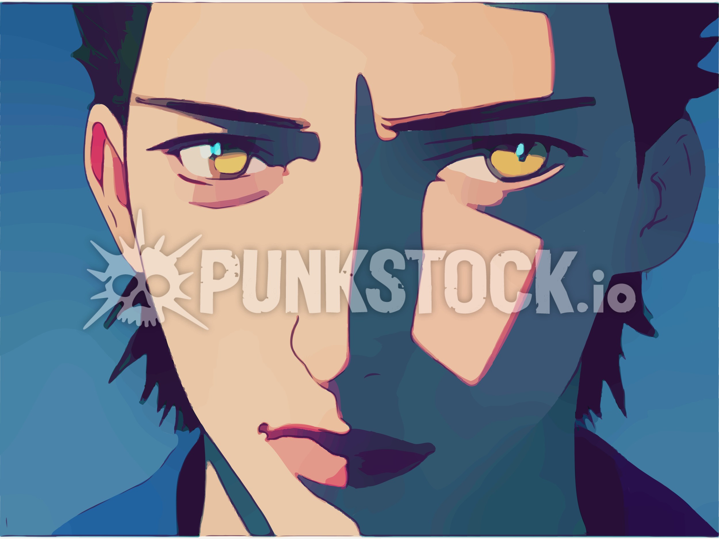Boy kid face vector graphic