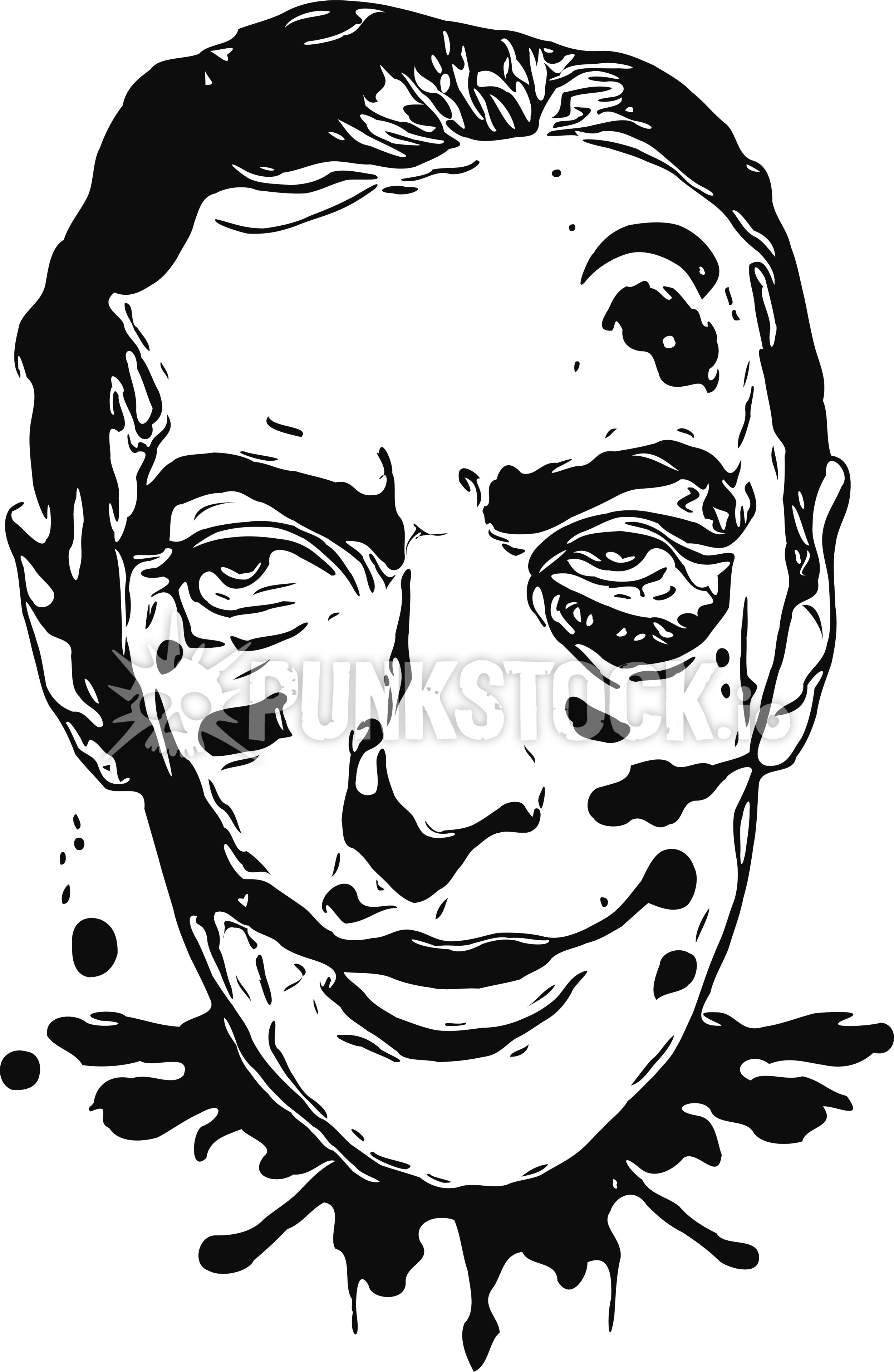 Clown clowns face vector graphic