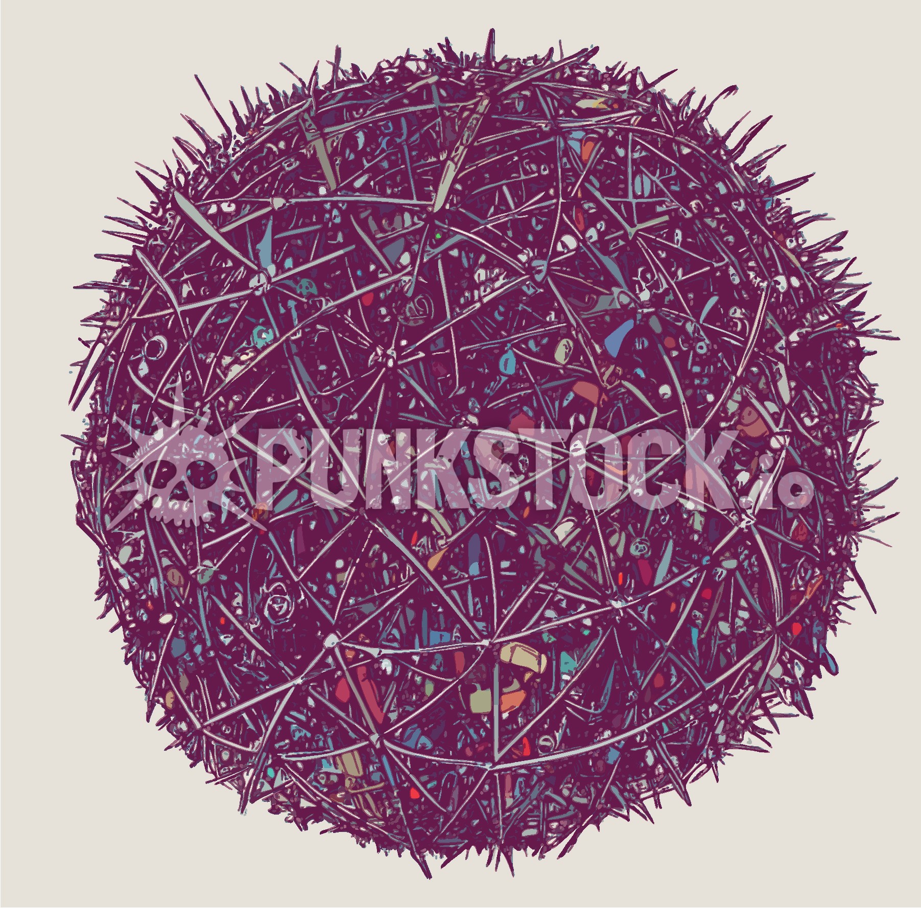 Ball sphere cluster vector graphic