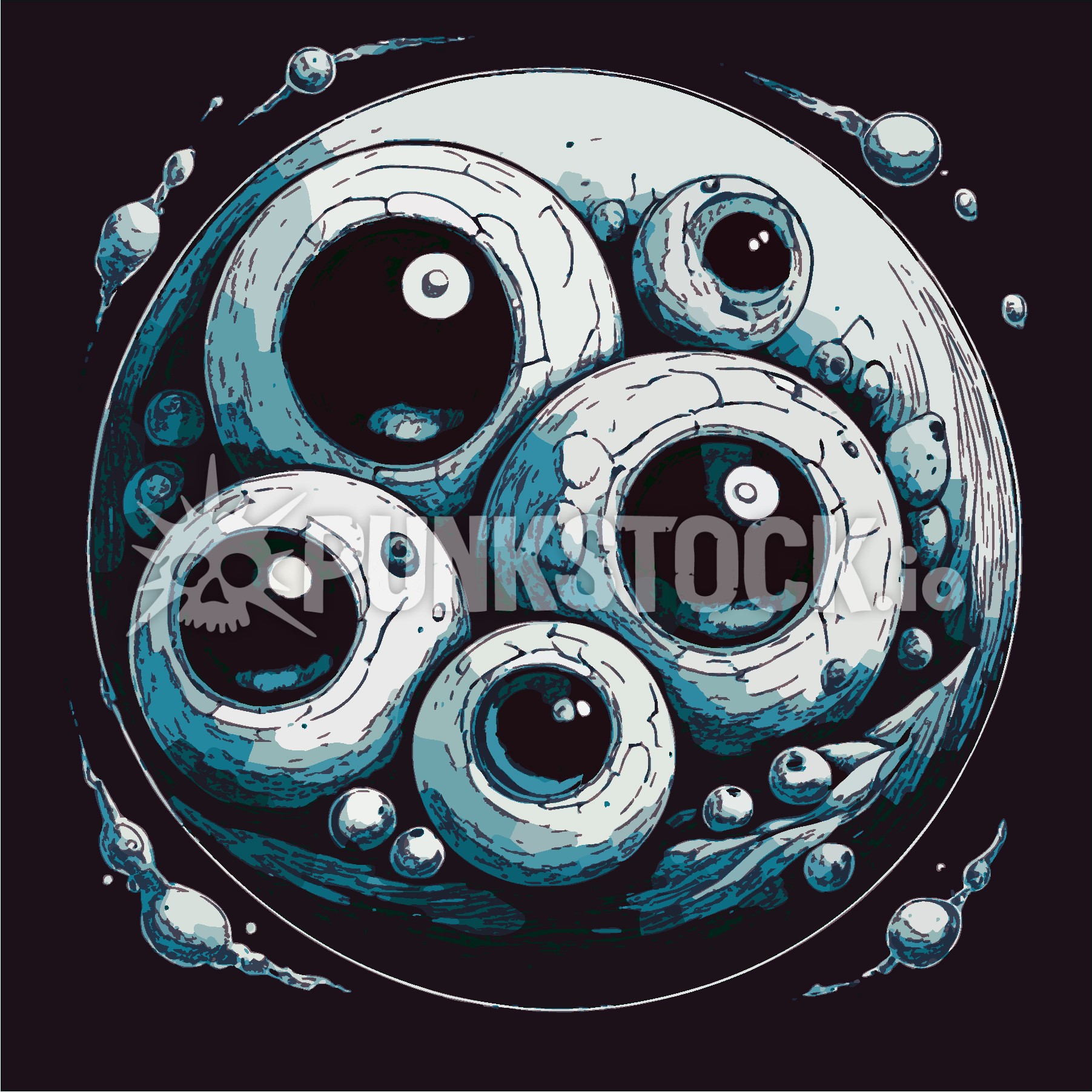 Eyes eyeball eyeballs vector graphic