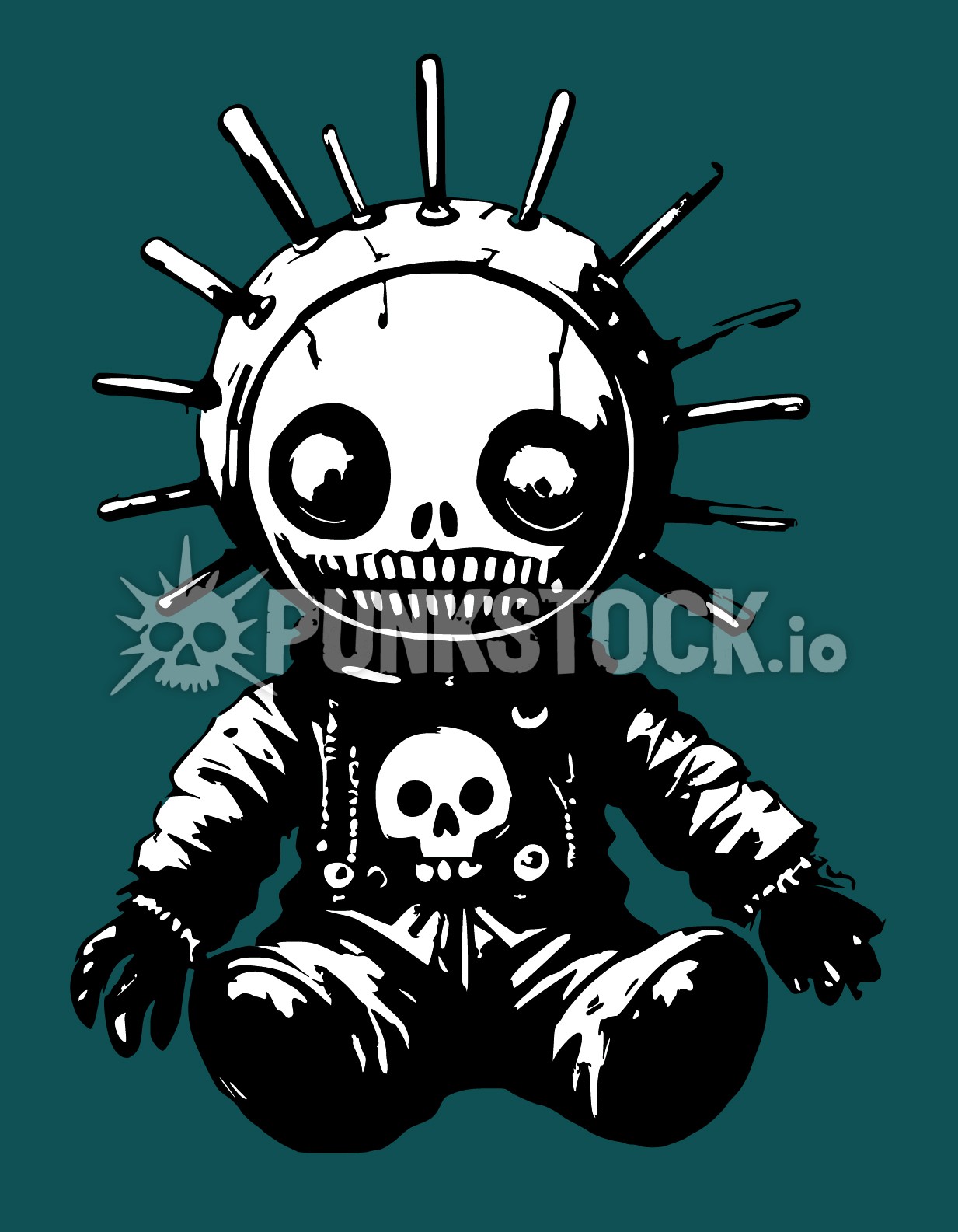 Voodoo doll possessed vector graphic