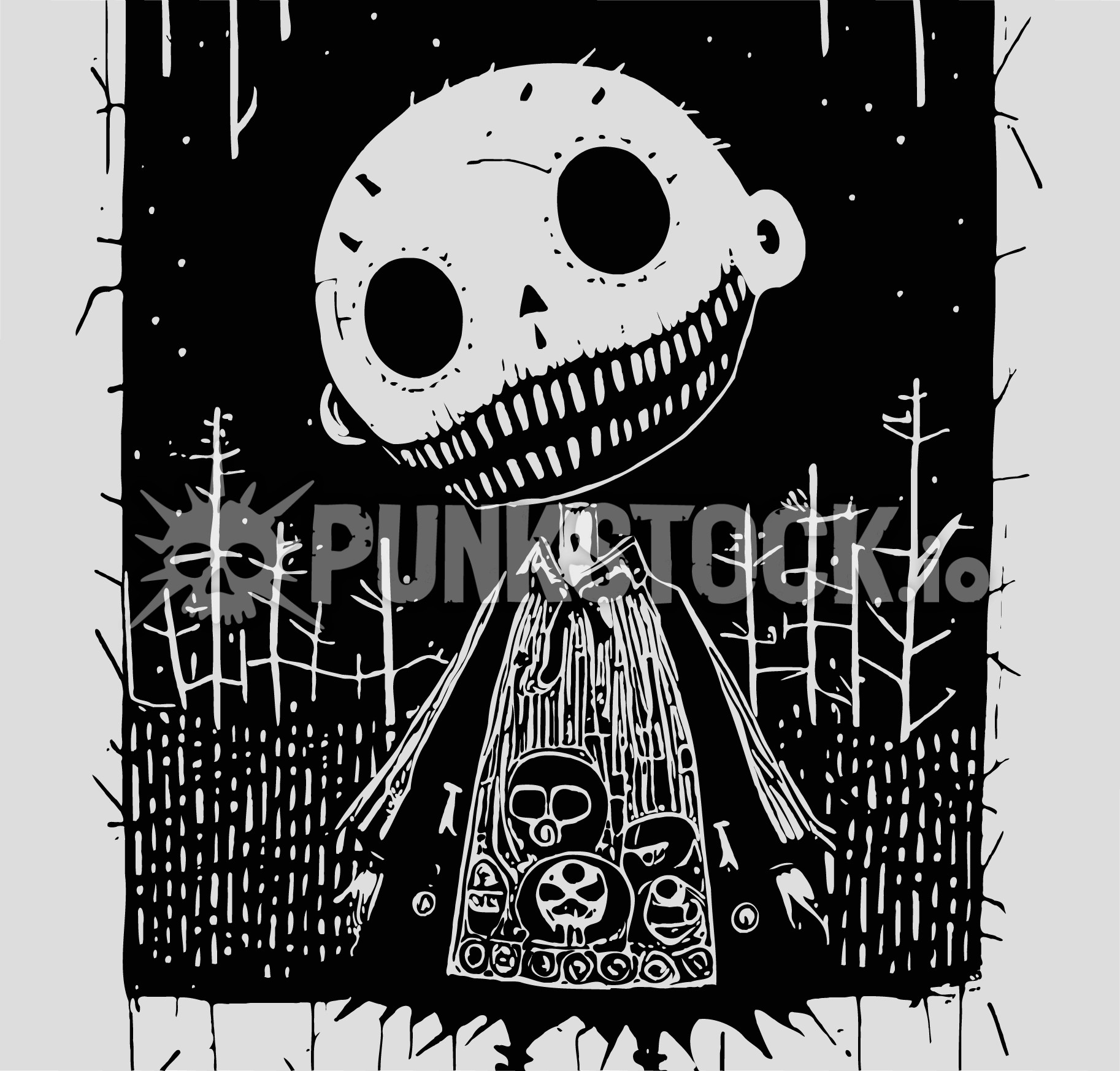 Voodoo doll possessed vector graphic