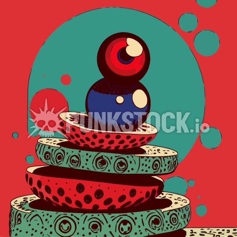 Stack stacked pile vector graphic