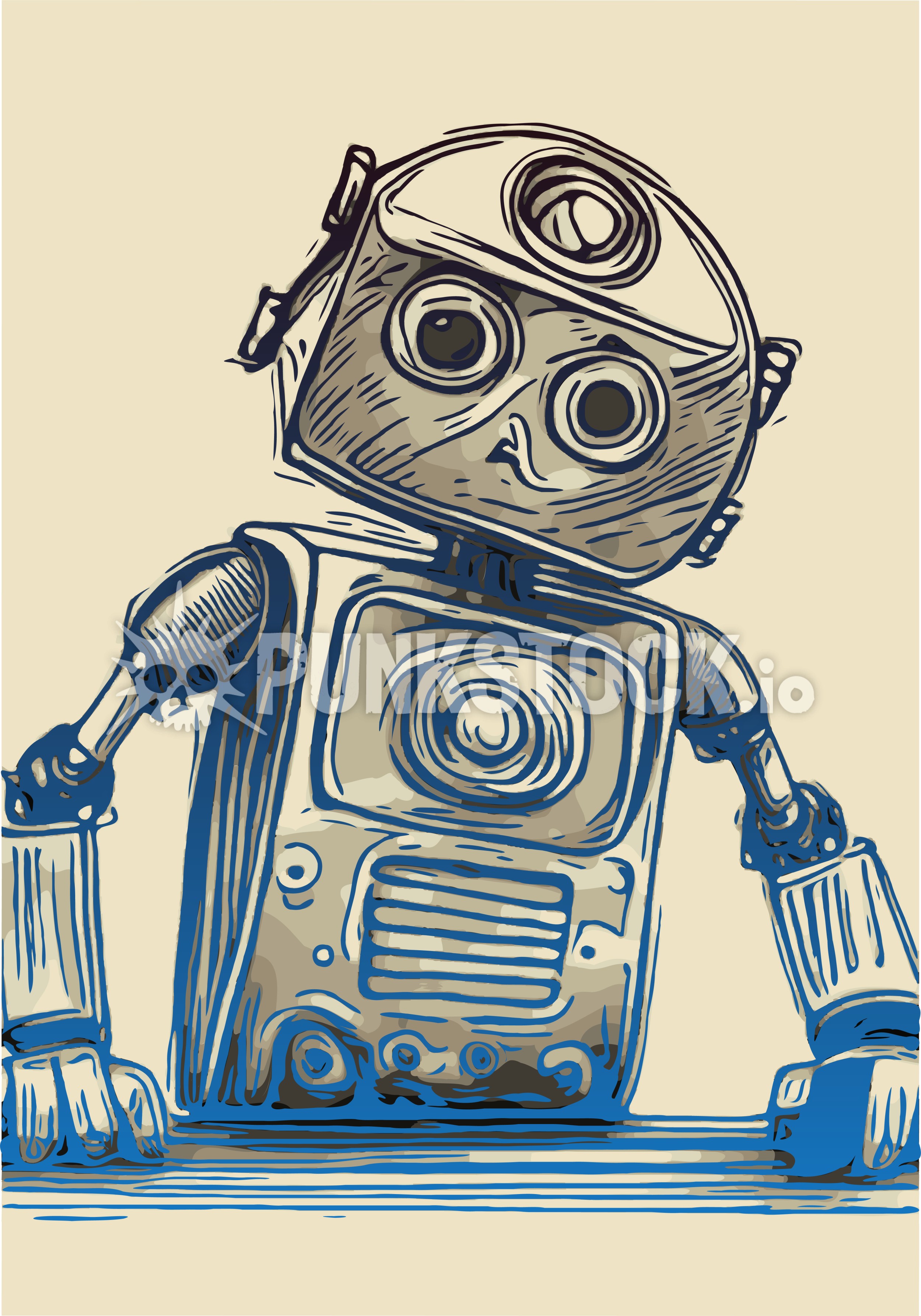 Robot robots android vector graphic