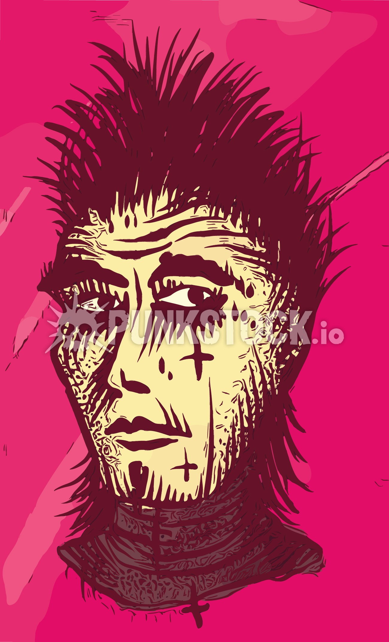 Face head man vector graphic