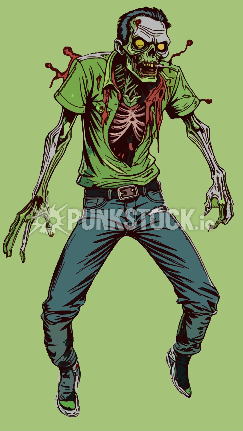 Zombie zombies skeleton vector graphic