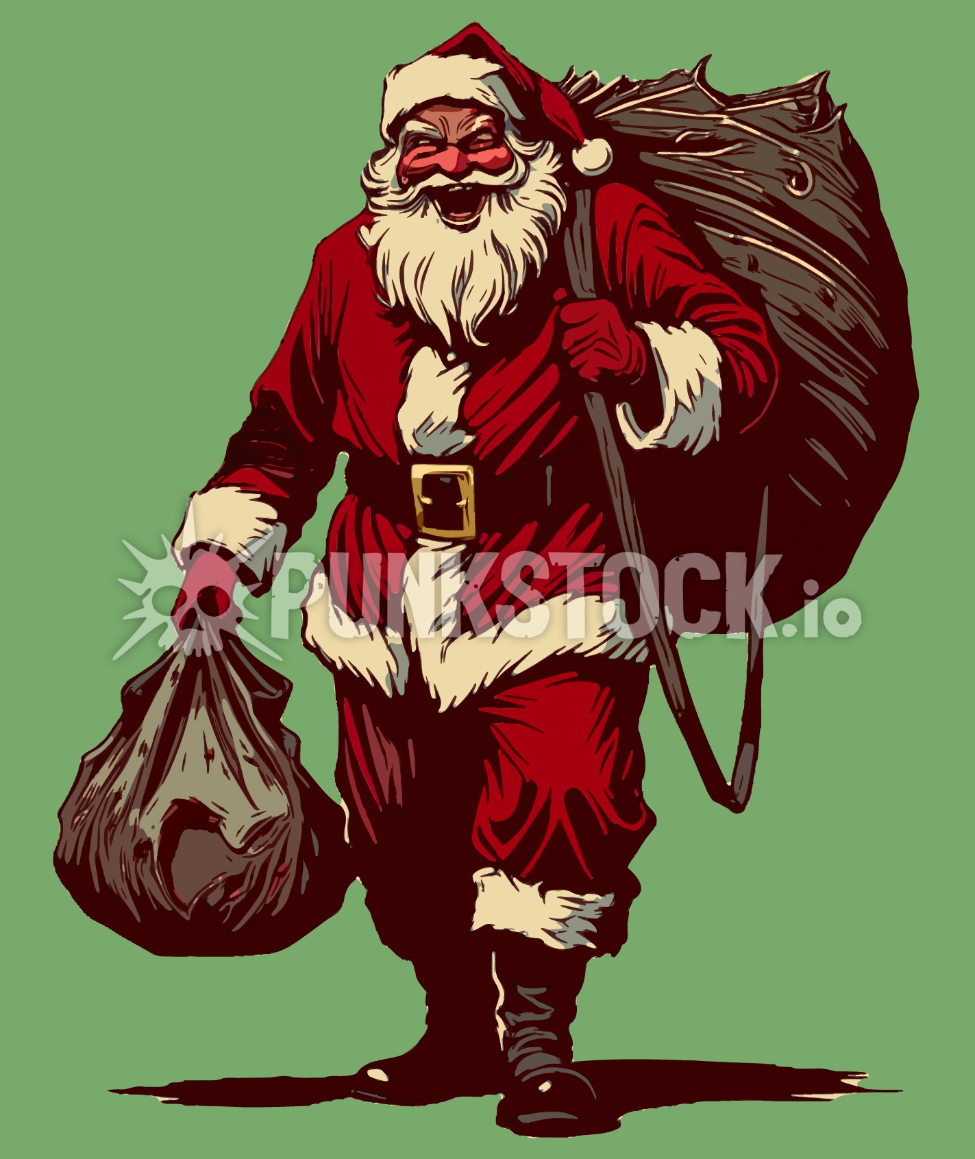 Santa claus xmas vector graphic
