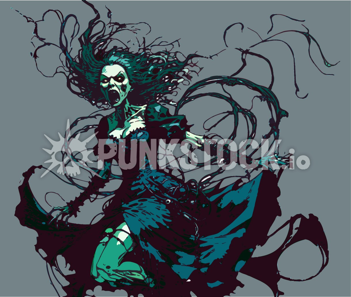 Witch withces haloween vector graphic