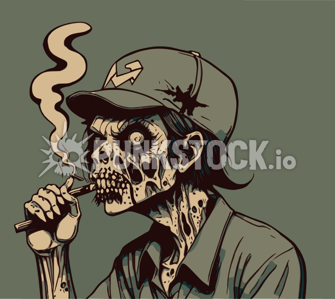 Zombie zombies smoke vector graphic