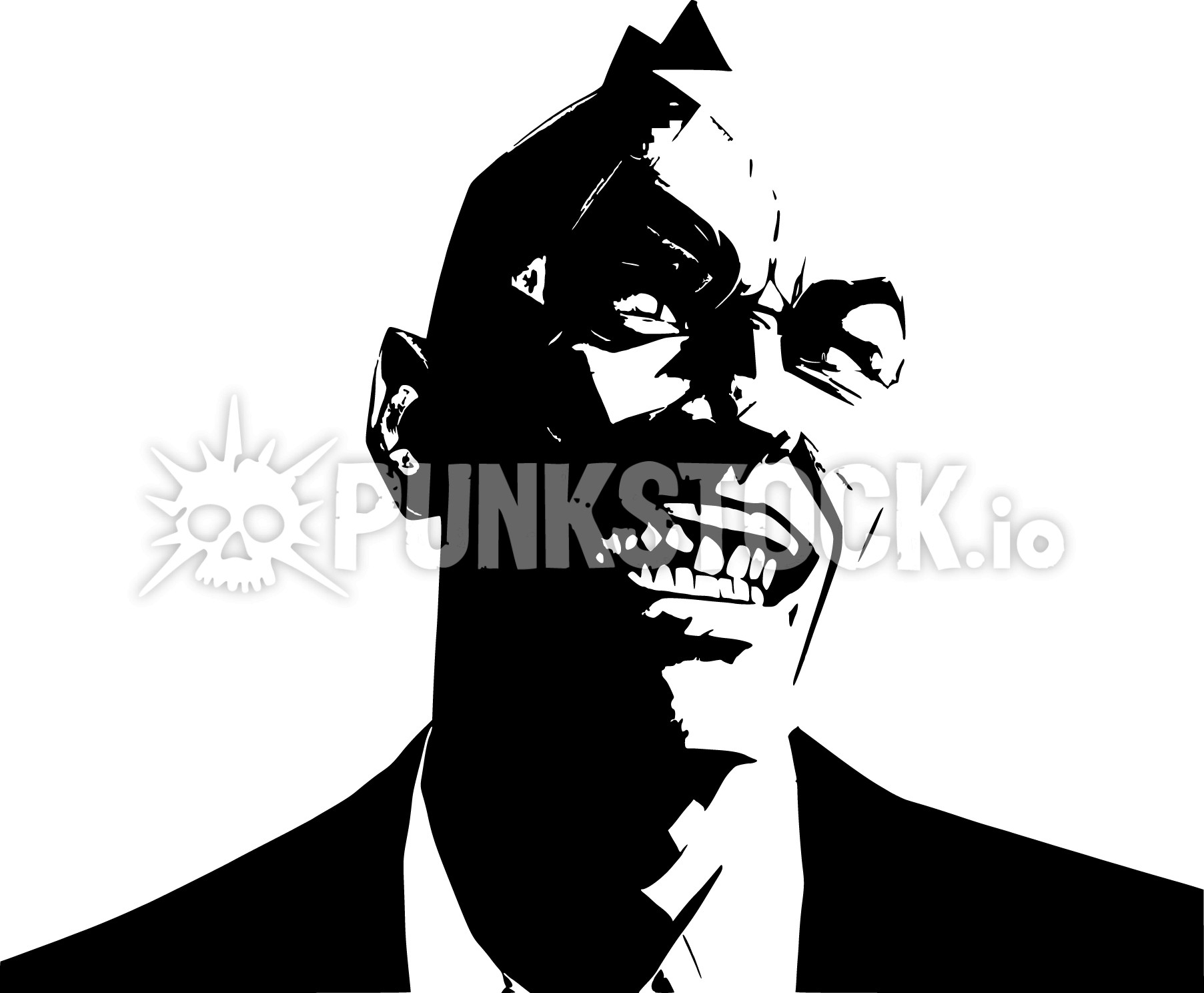 Black white black and white vector graphic
