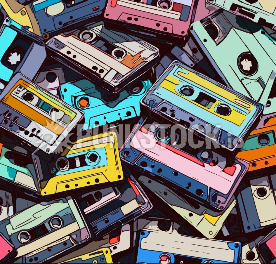 Casette casettes cassette vector graphic
