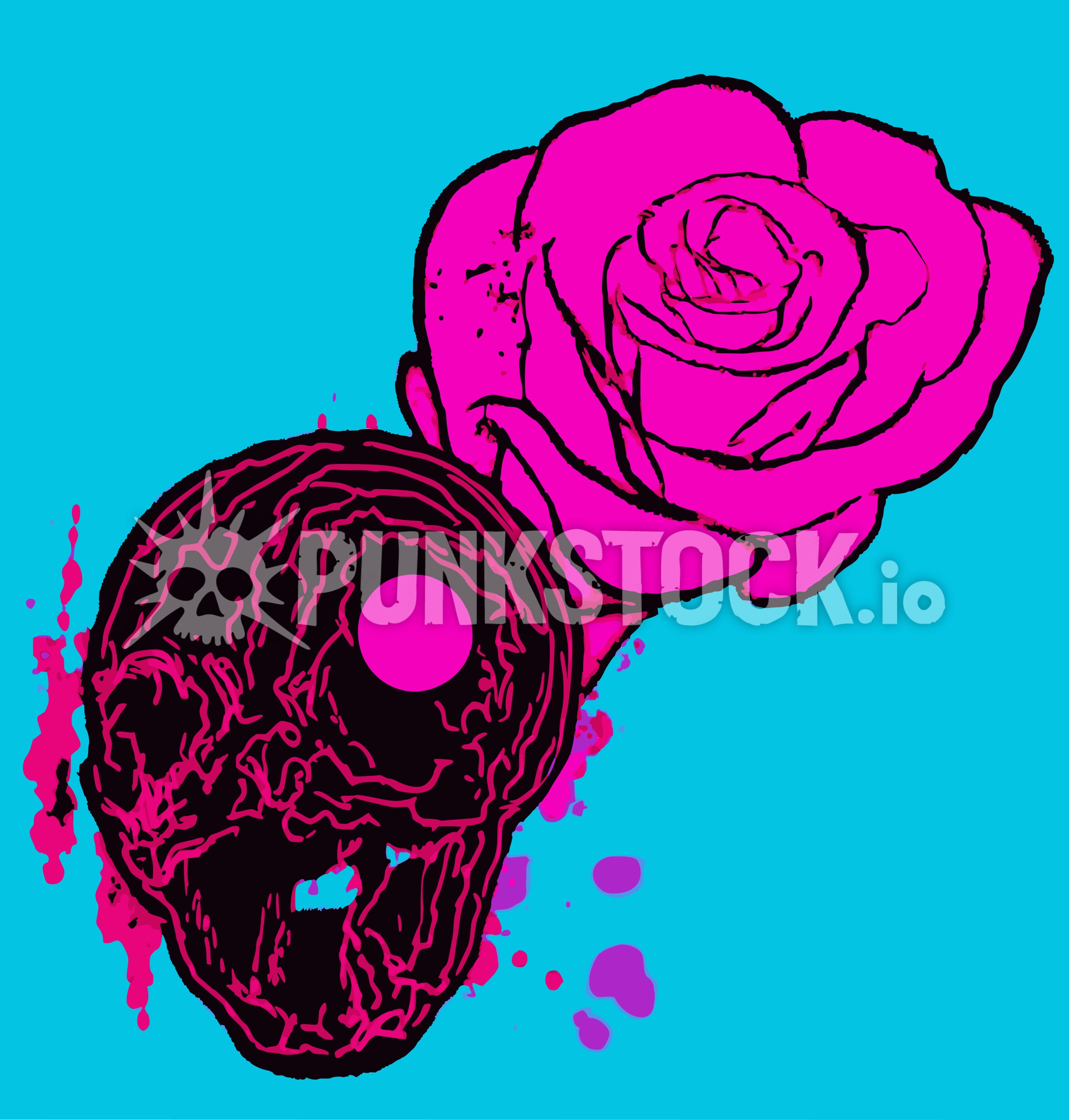 Jody face flower vector graphic