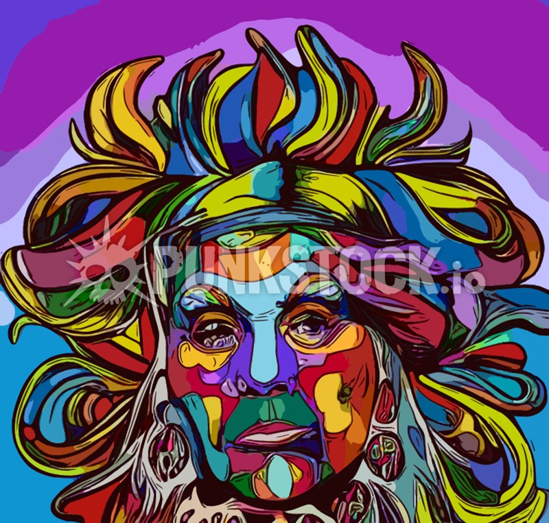 Color pop colour vector graphic
