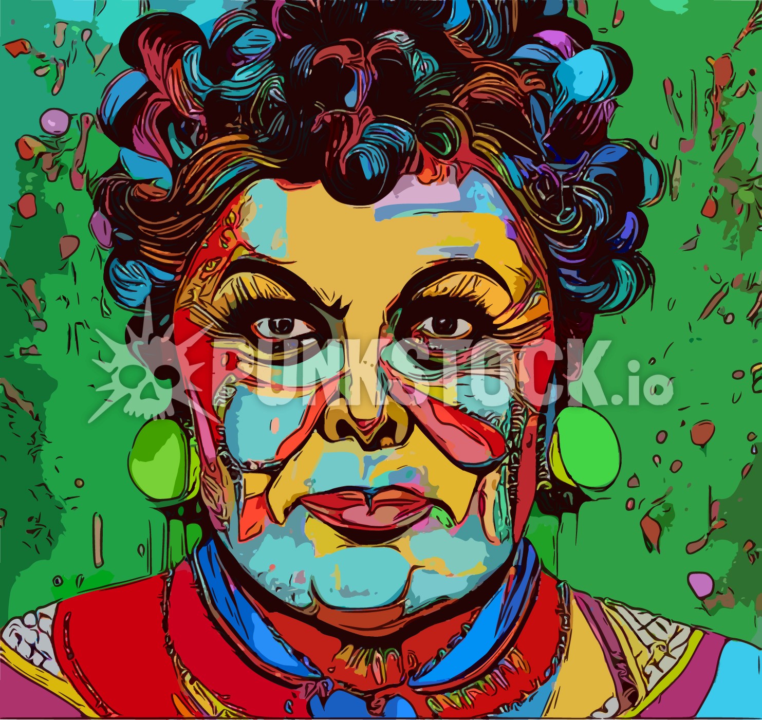 Color pop colour vector graphic