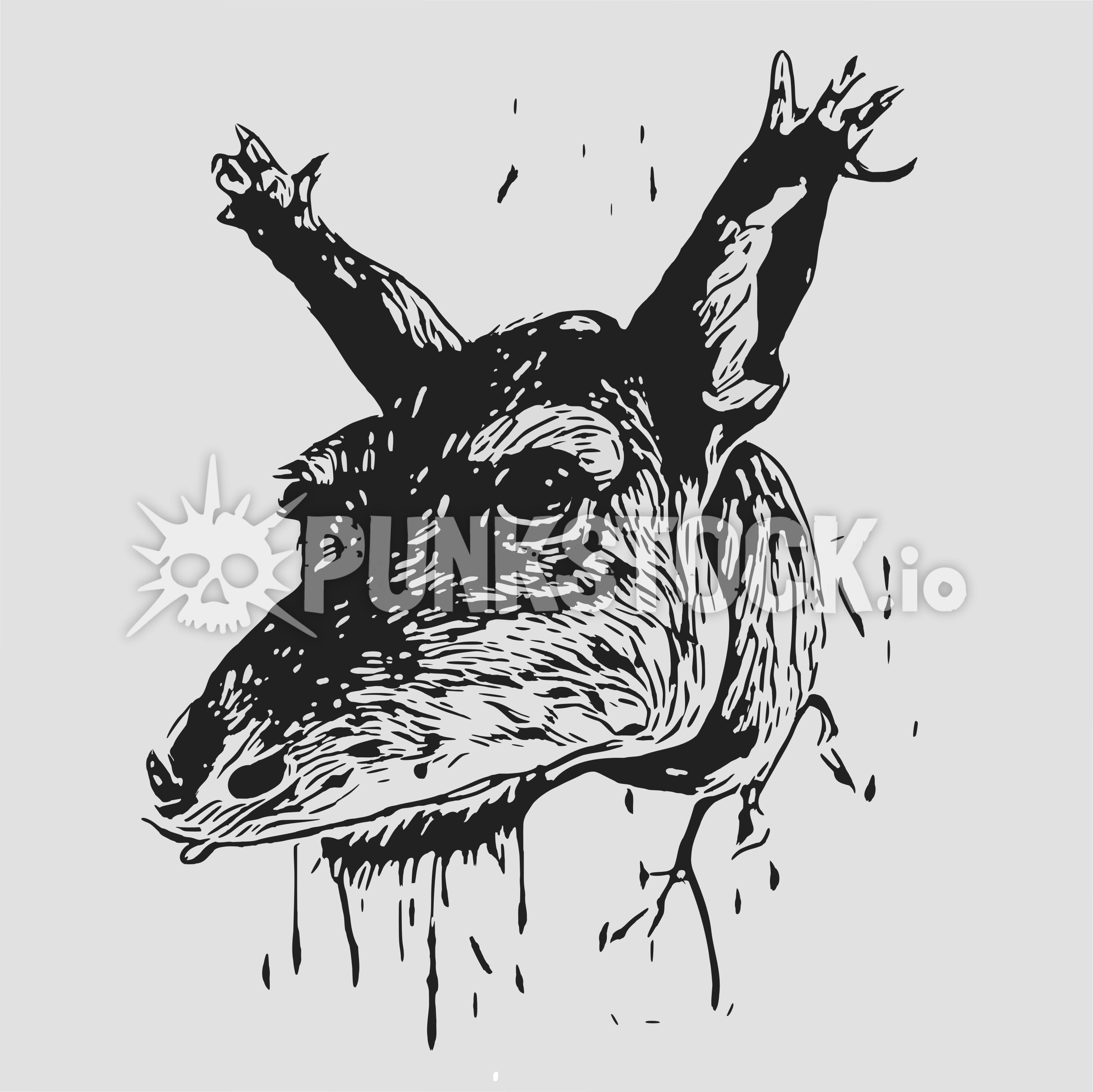 Roadkill jody black vector graphic