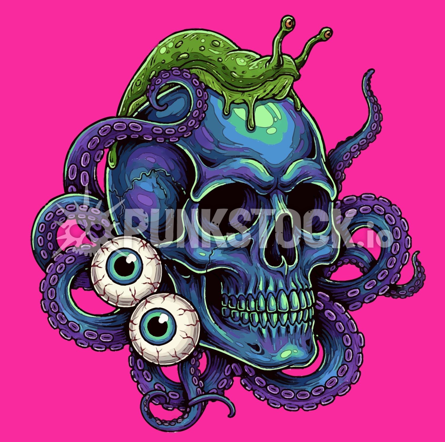 Skull eye eyes vector graphic