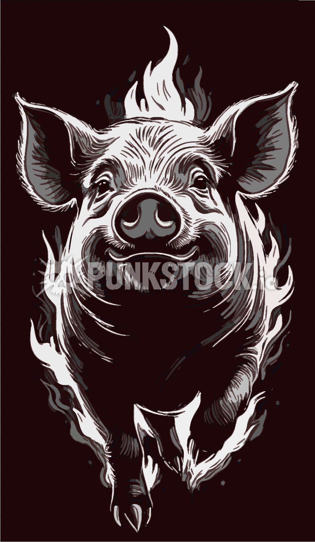 Pig pigs swine vector graphic