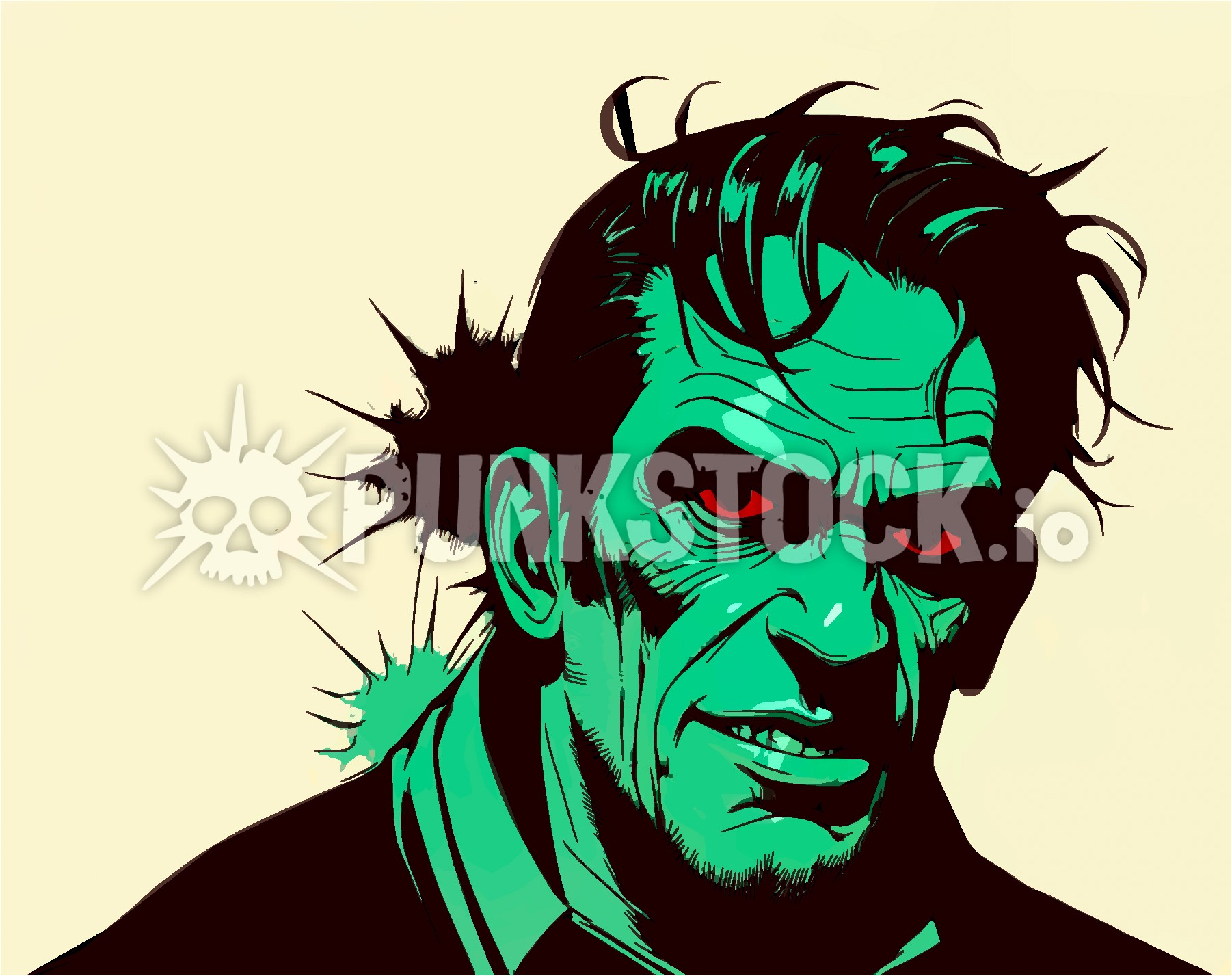 Green hulk monster vector graphic
