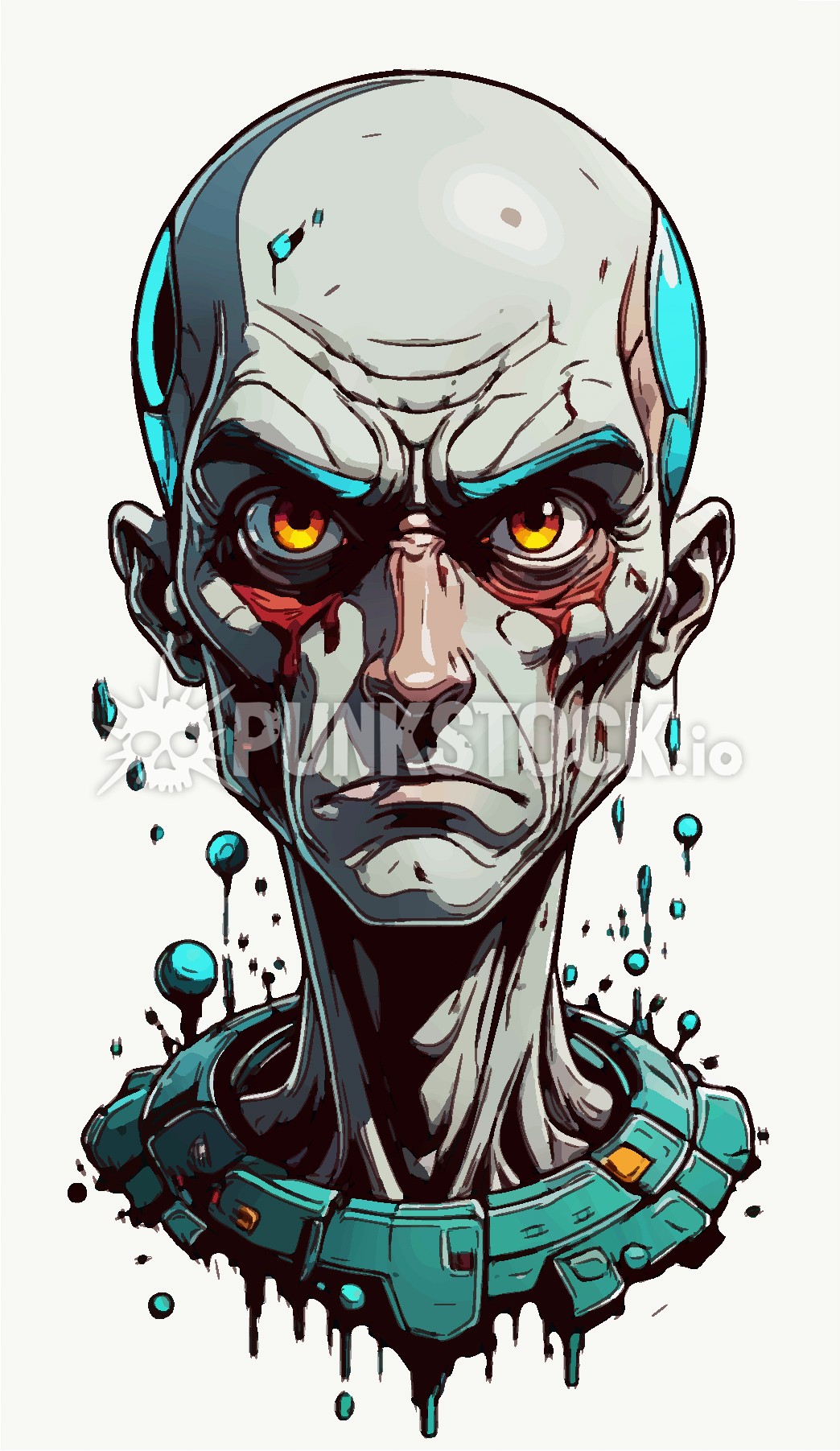 Man face head vector graphic