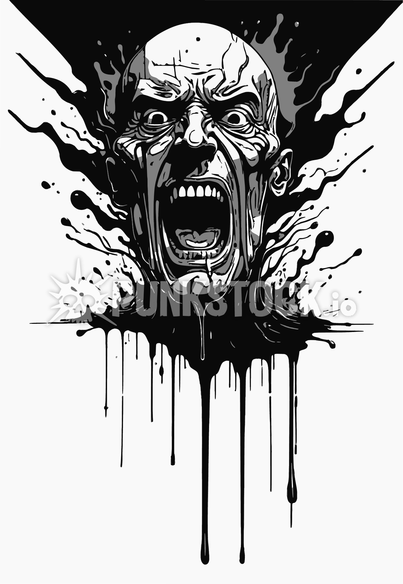 Man guy head vector graphic
