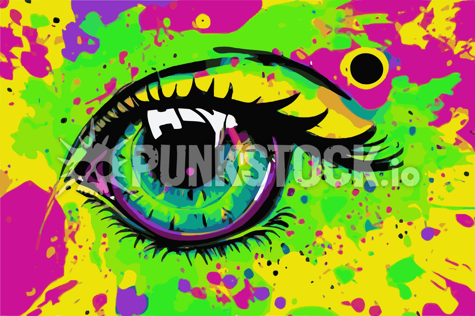 Eye stare look vector graphic