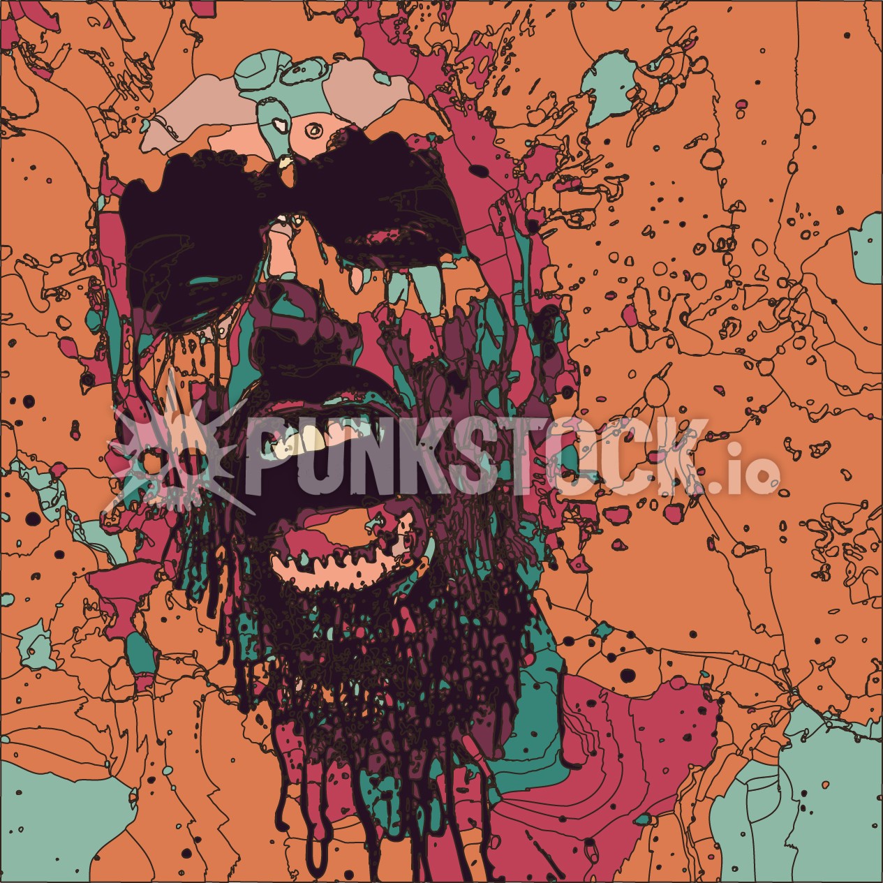 Man guy head vector graphic