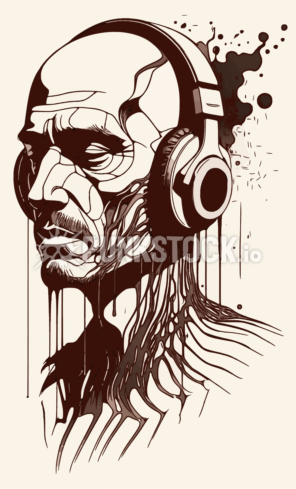 Man guy head vector graphic