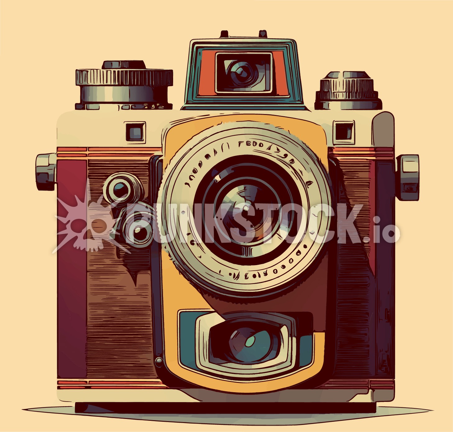 Camera cameras vintage vector graphic