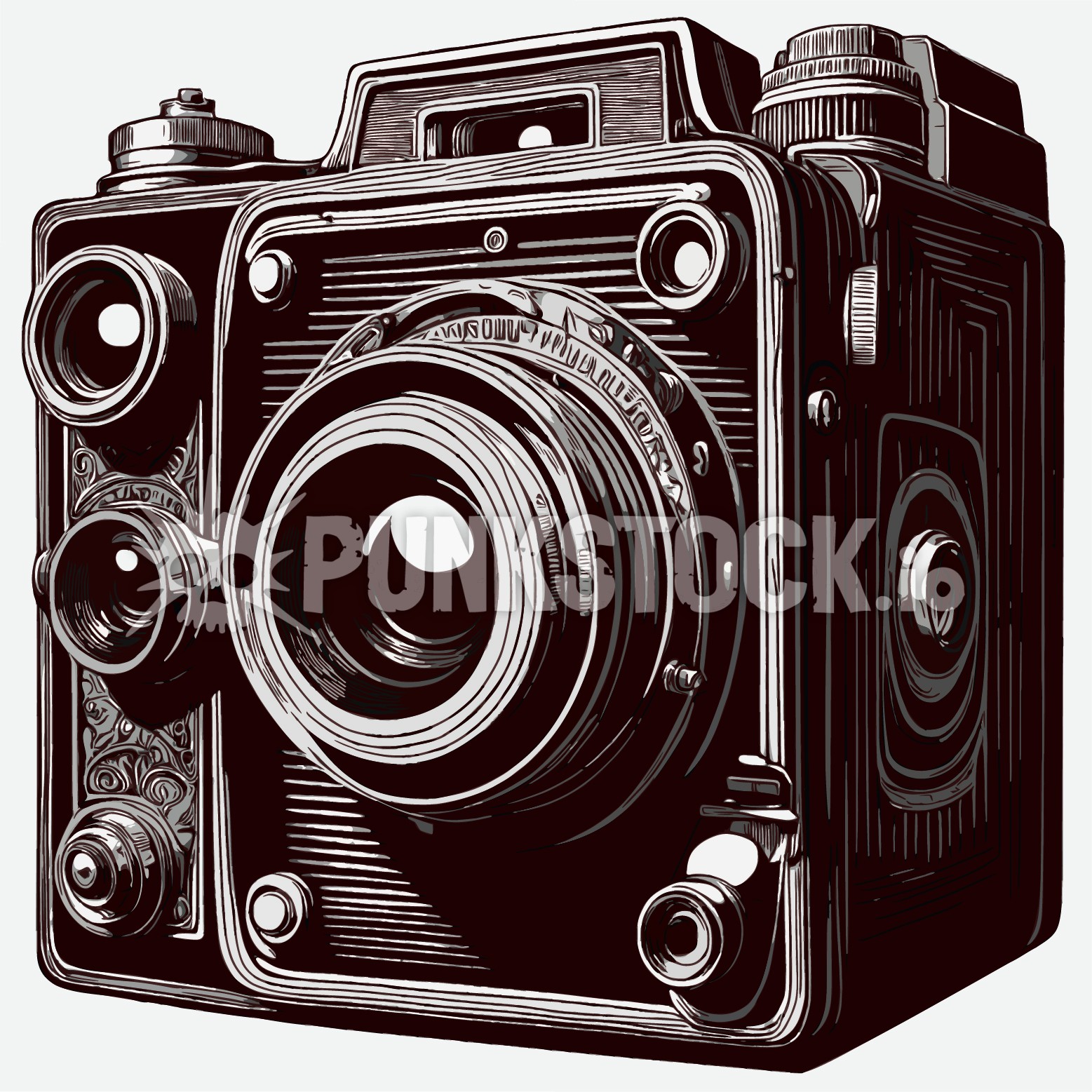 Camera cameras vintage vector graphic