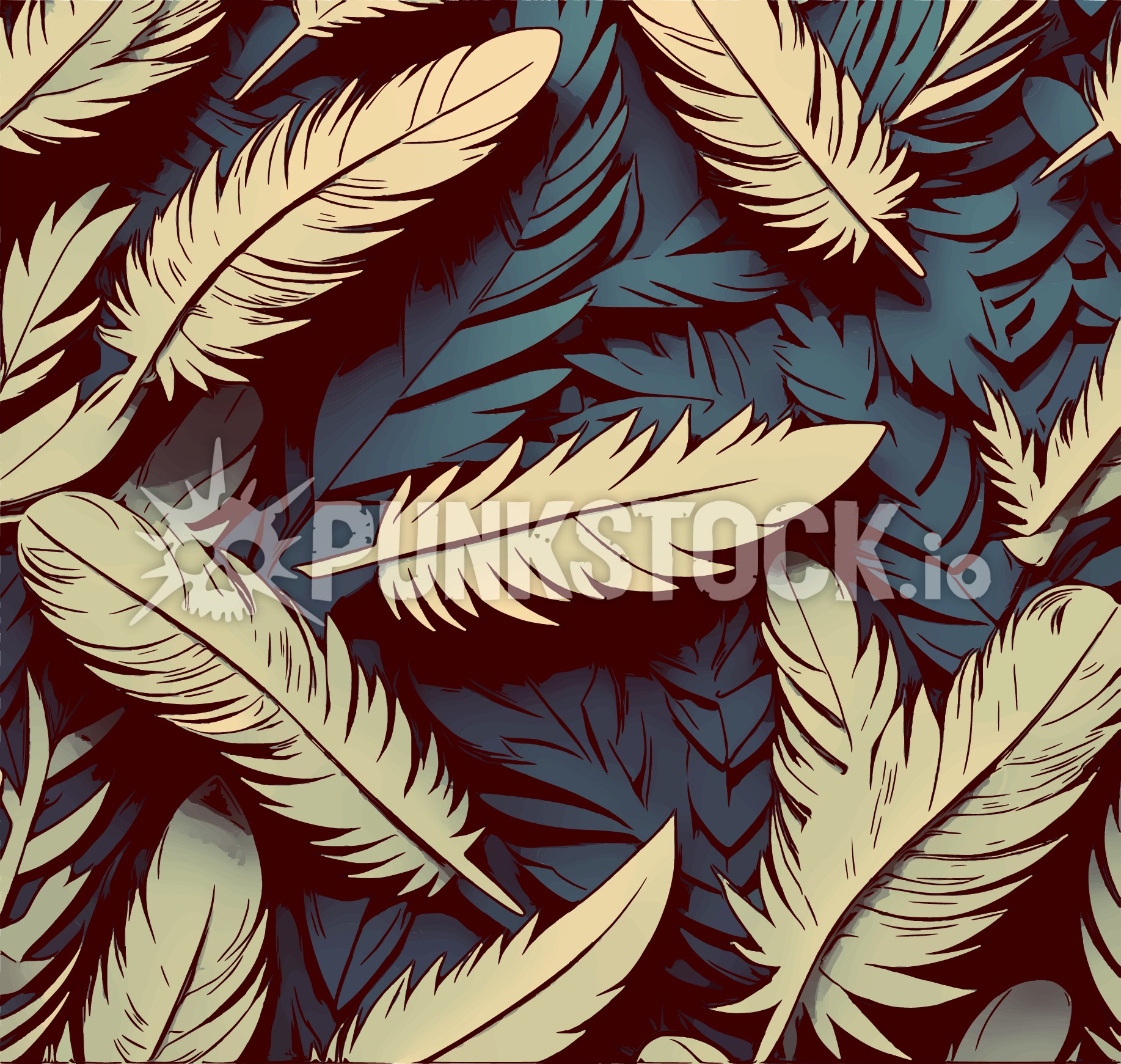 Feather feathers delicate vector graphic