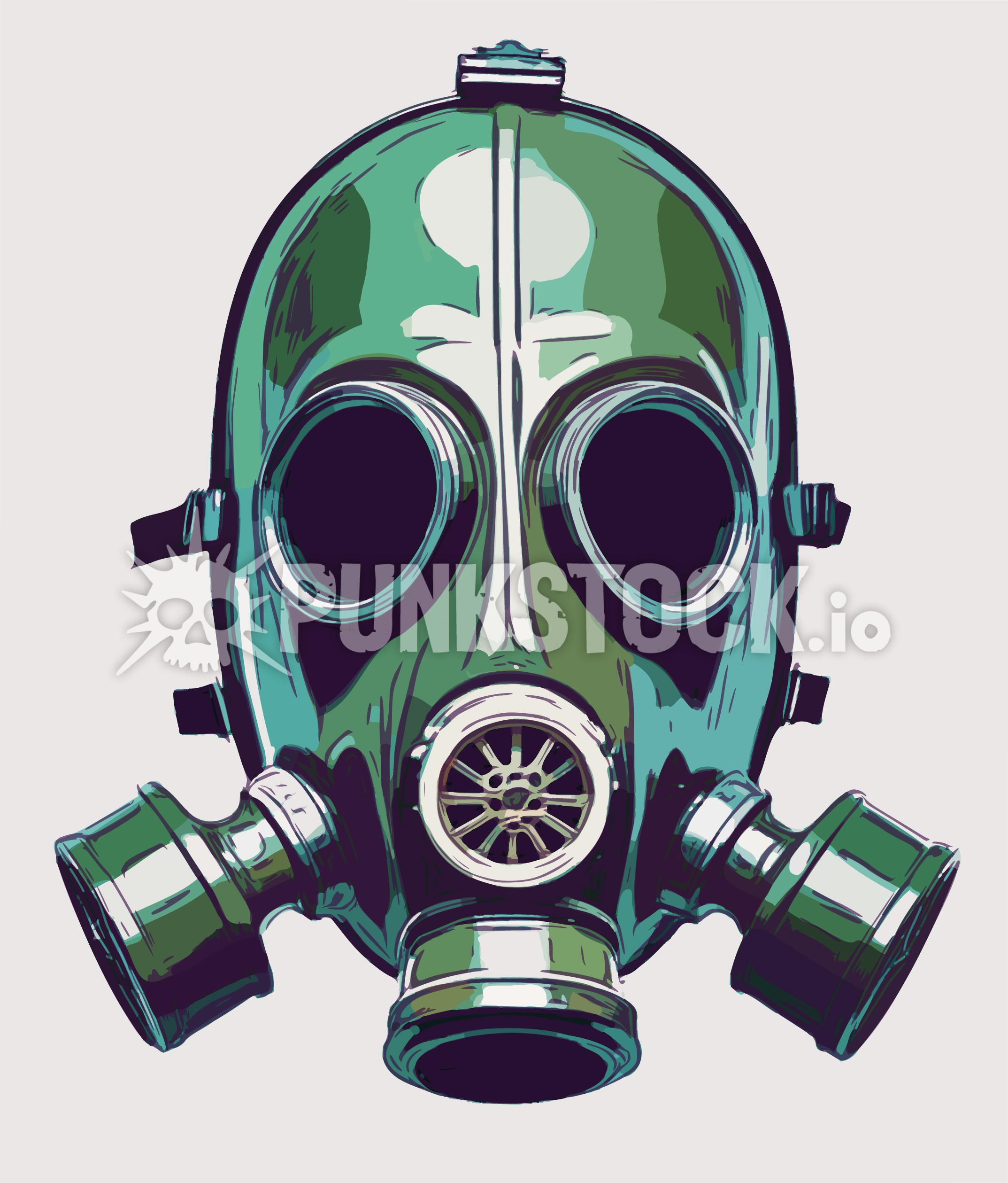 Gas mask crazies vector graphic