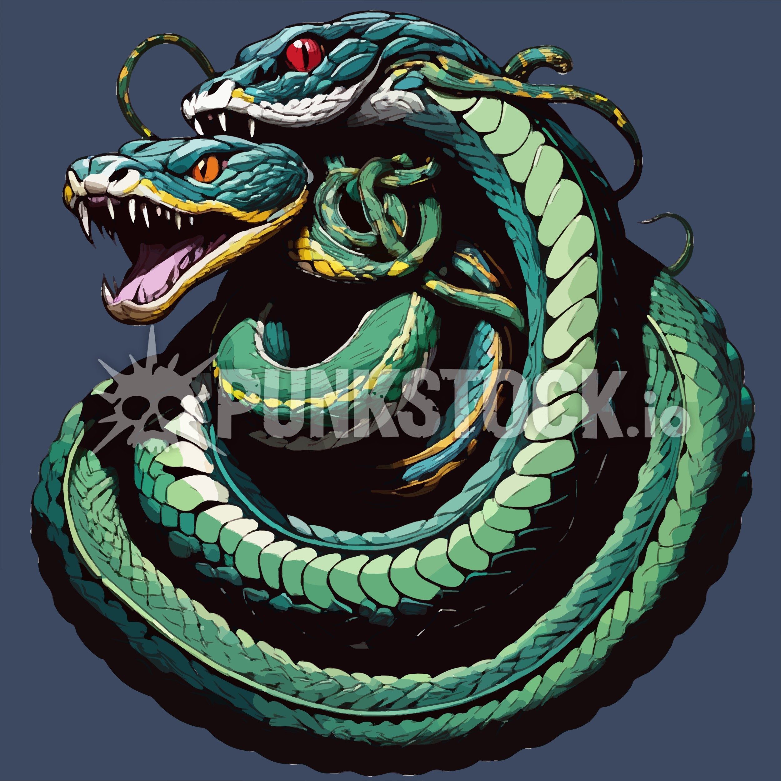 Snake snakes coil vector graphic