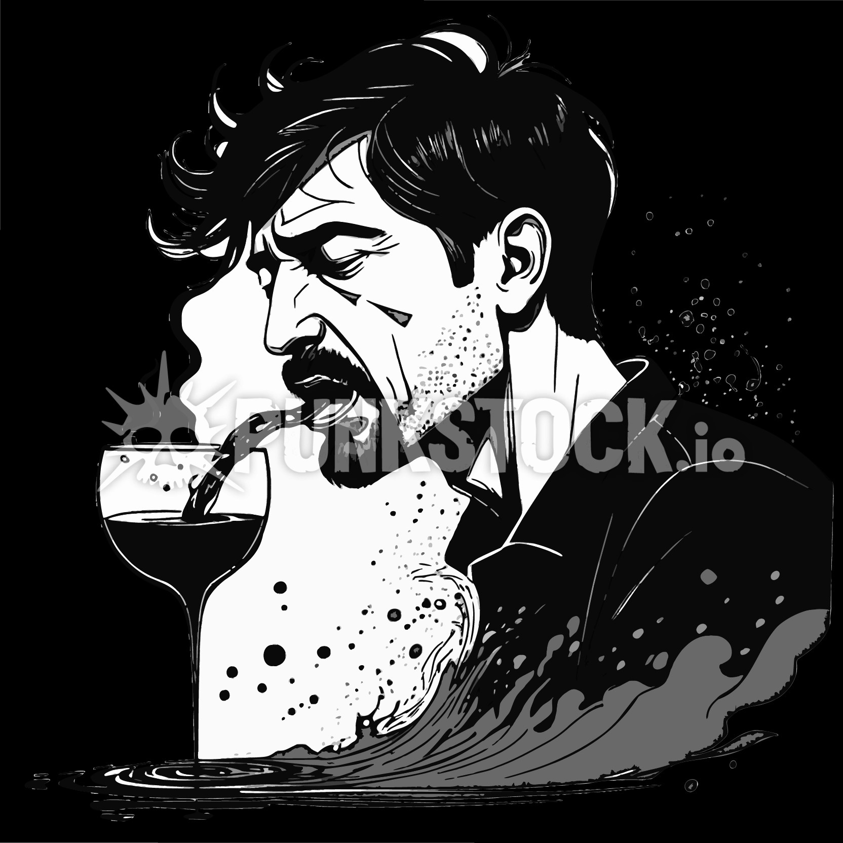 Man pain sad vector graphic