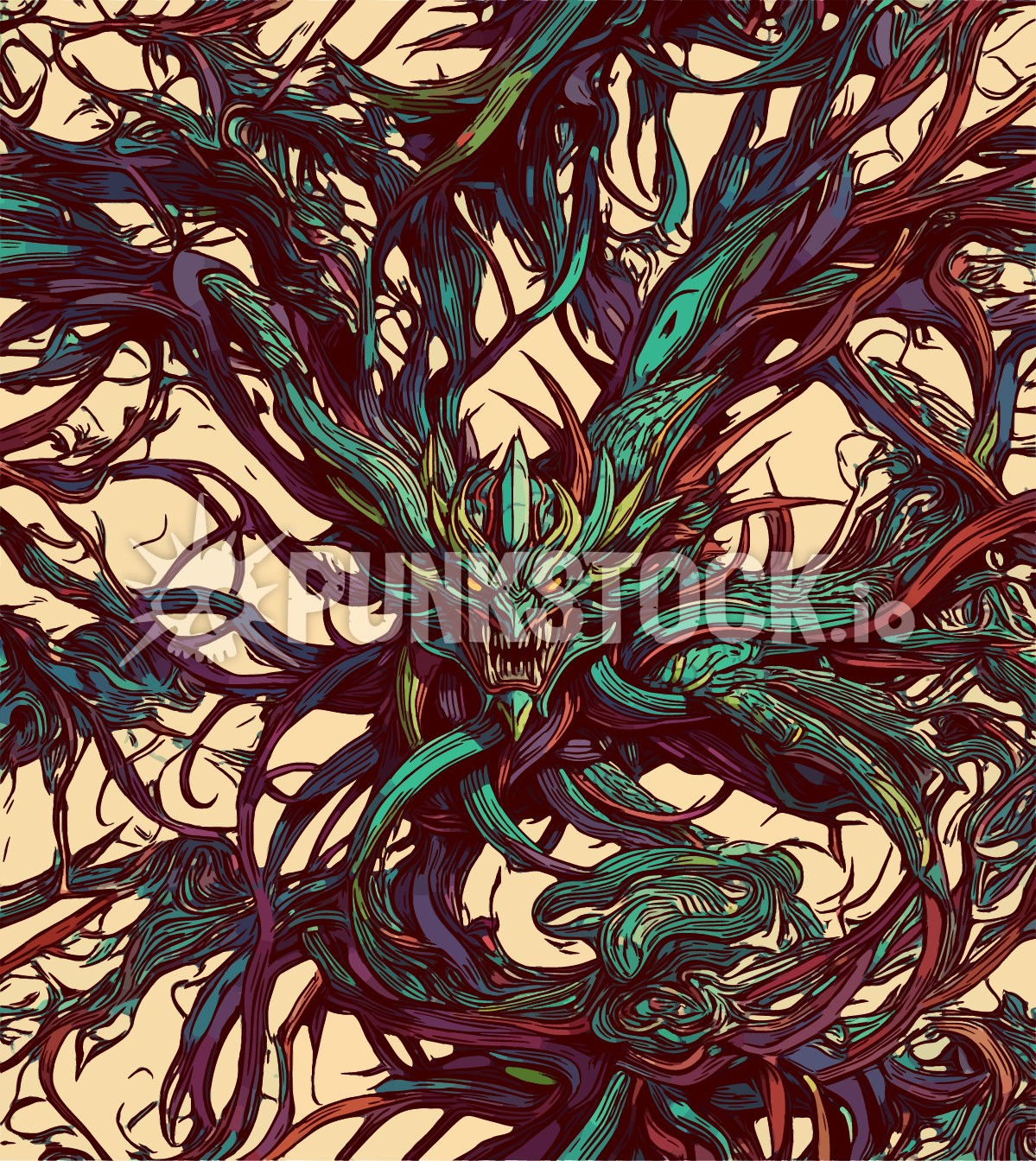 String strings line vector graphic