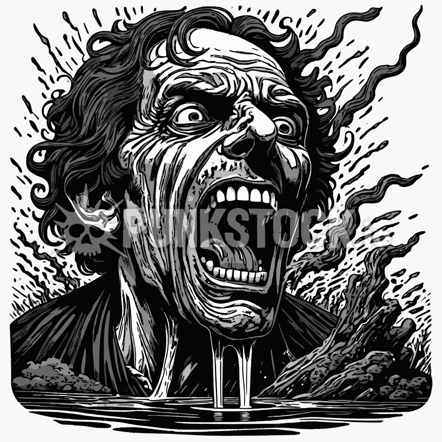 Man guy head vector graphic