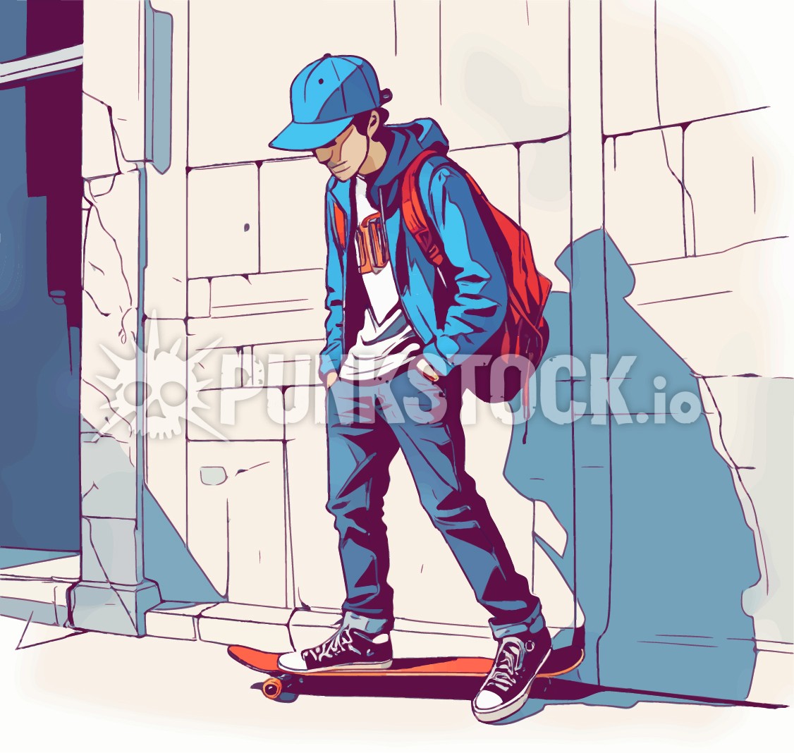 Boy kid teen vector graphic
