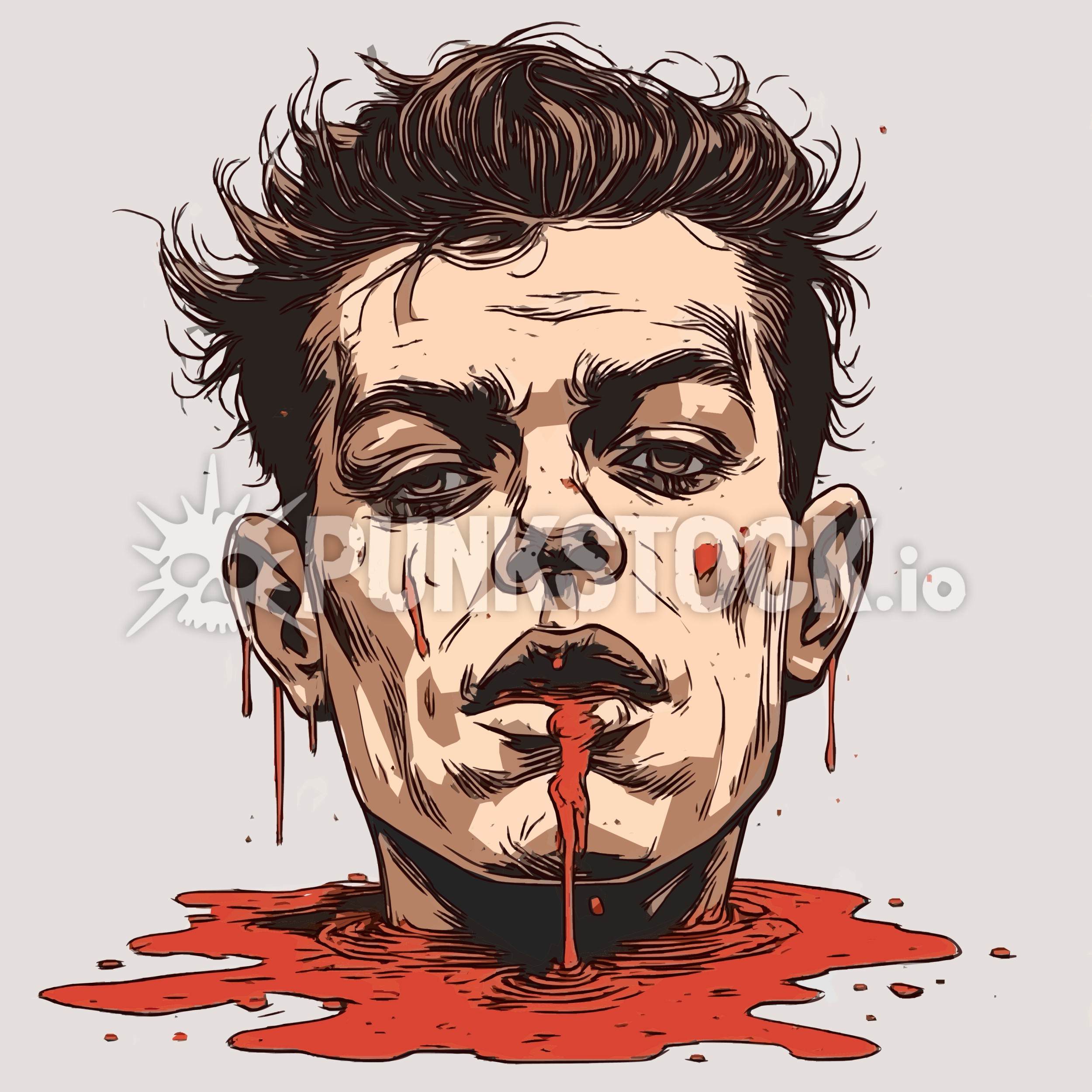 Man guy face vector graphic