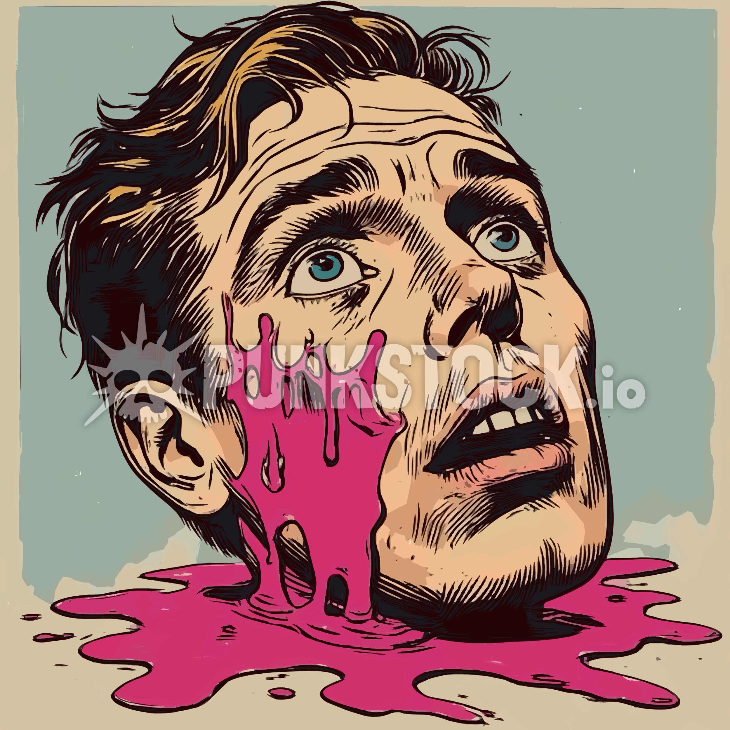 Man guy face vector graphic