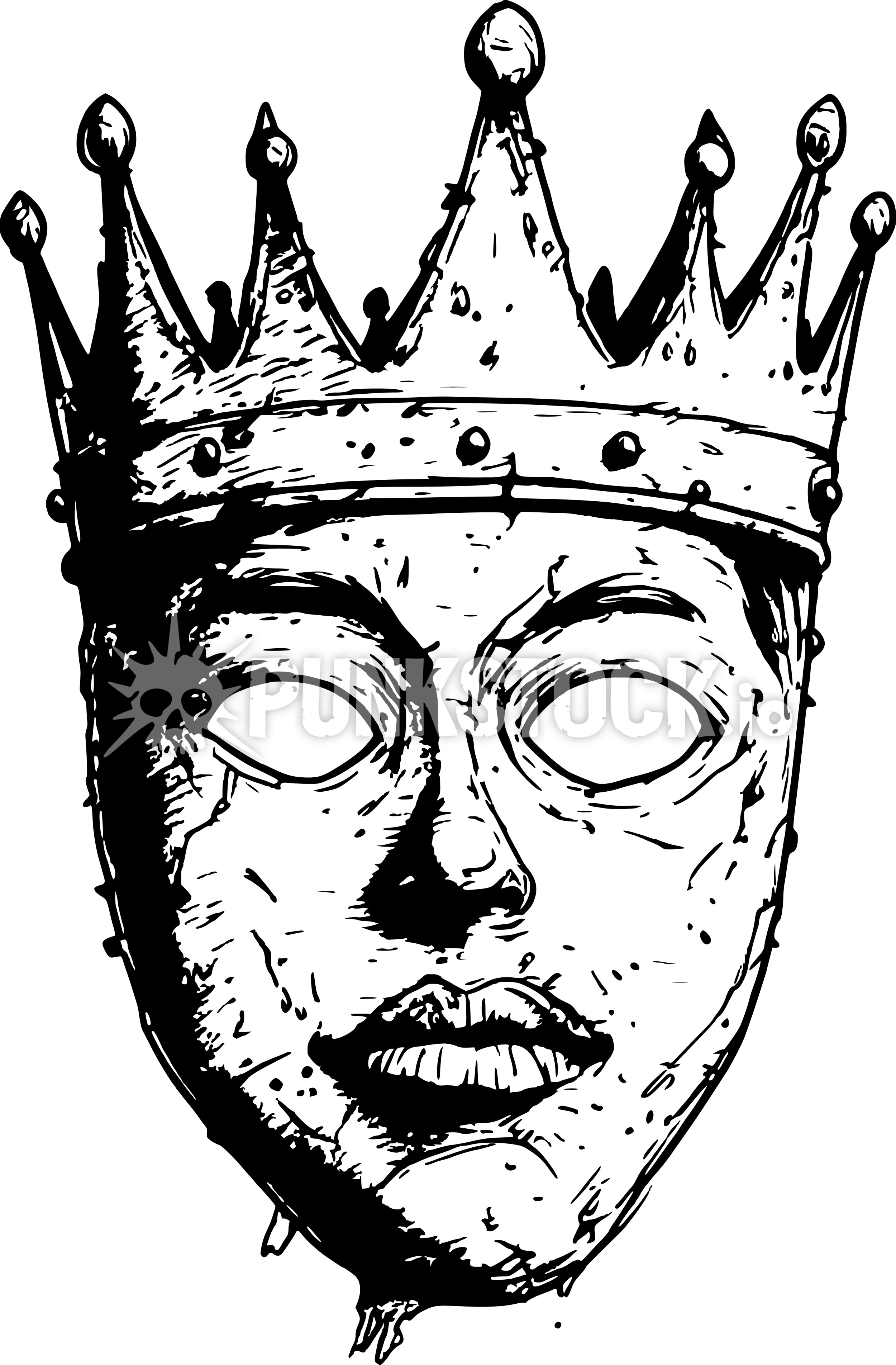 Crown crowned king vector graphic