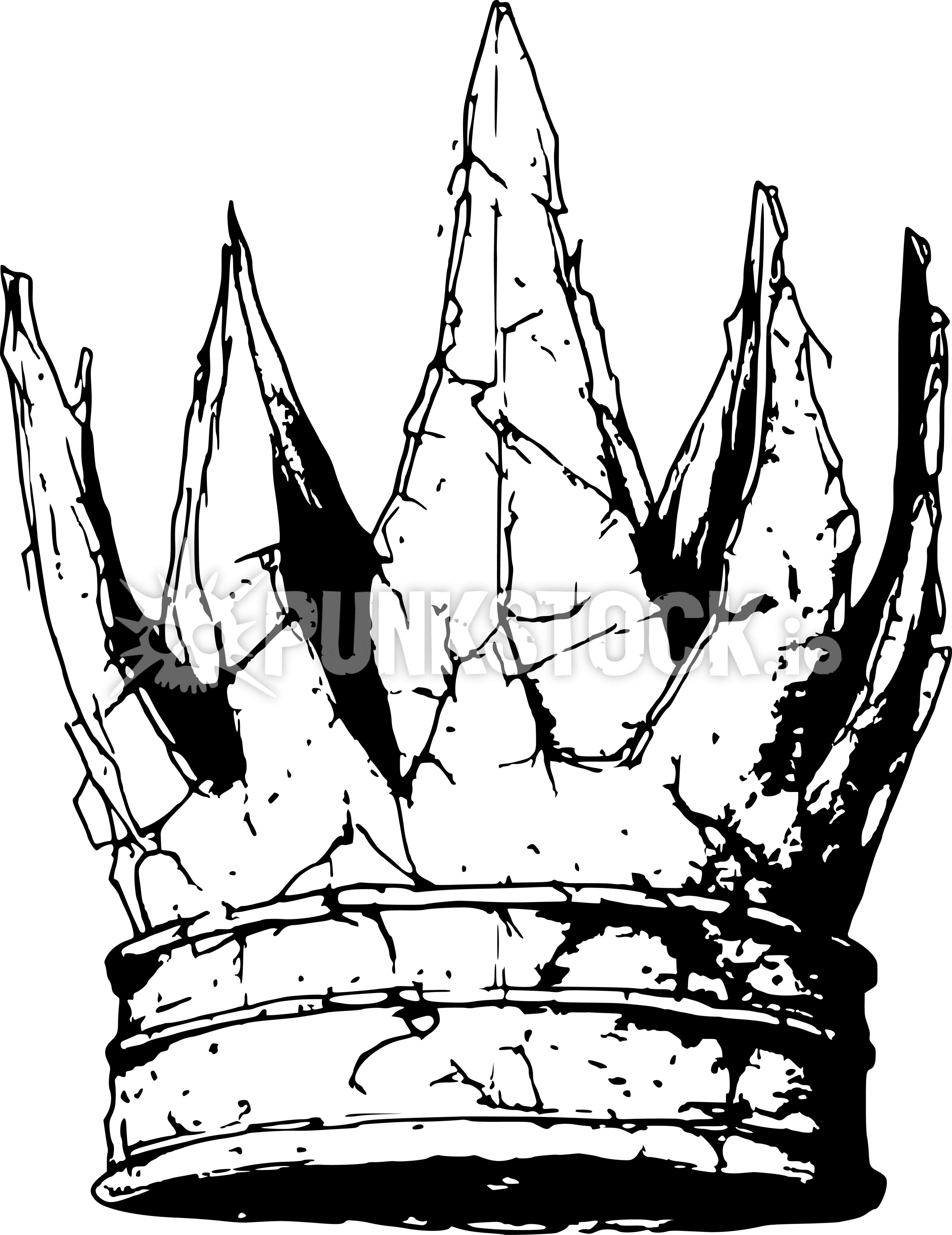 Black white royal vector graphic