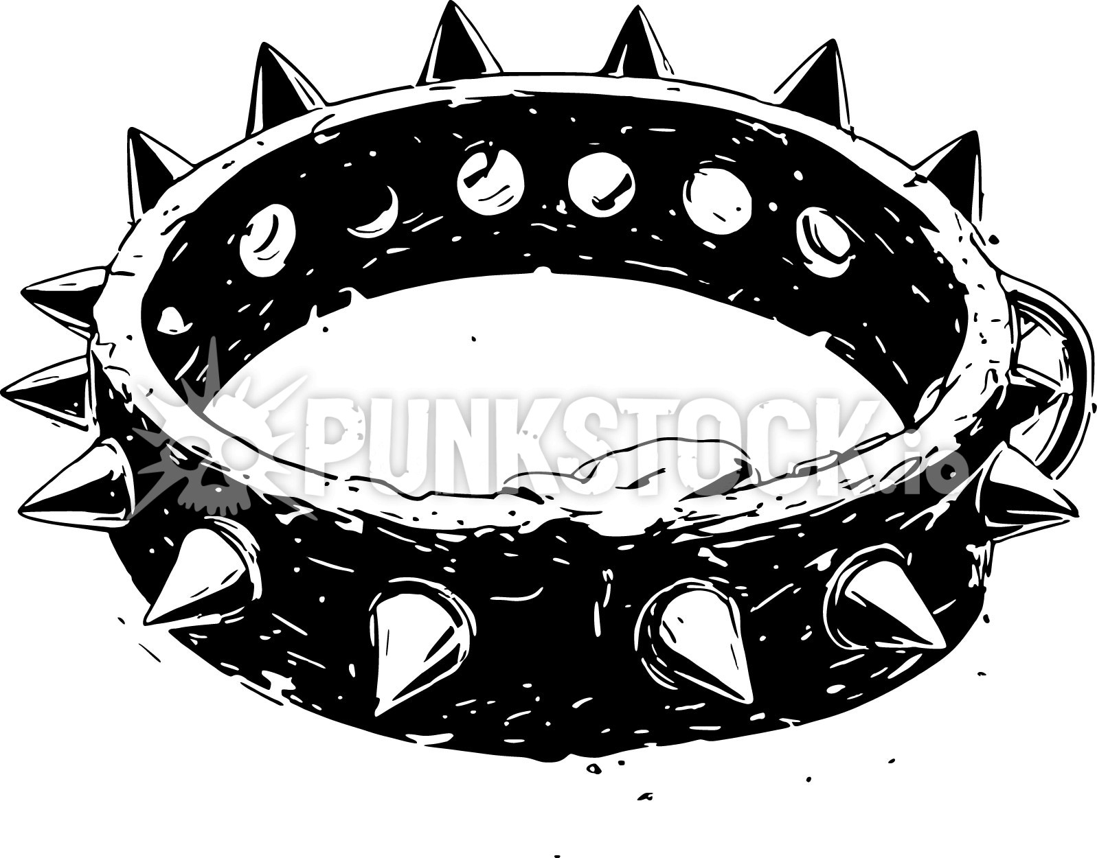 Collar dog collar leather vector graphic