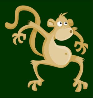 Monkey vector graphic