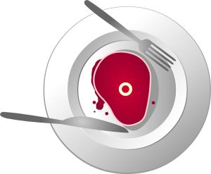Steak vector graphic