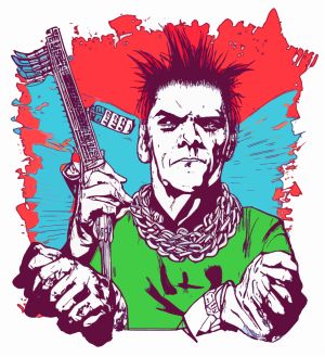 Punk vector graphic