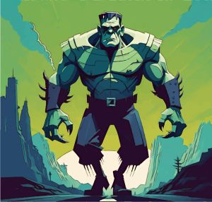 Frankenstein vector graphic